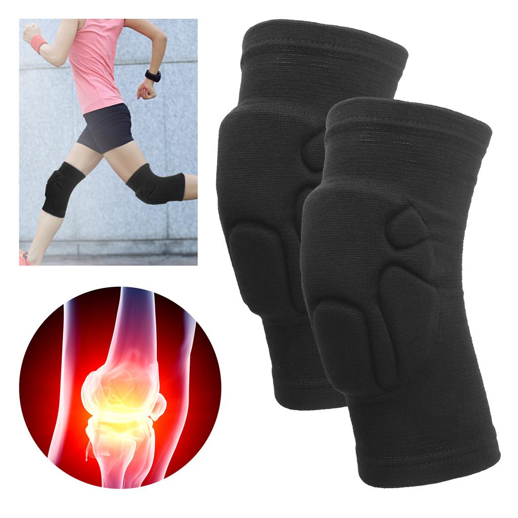 1 Pair Knee Protector Guard Pads Sleeve Breathable Support for Outdoor Sports Basketball