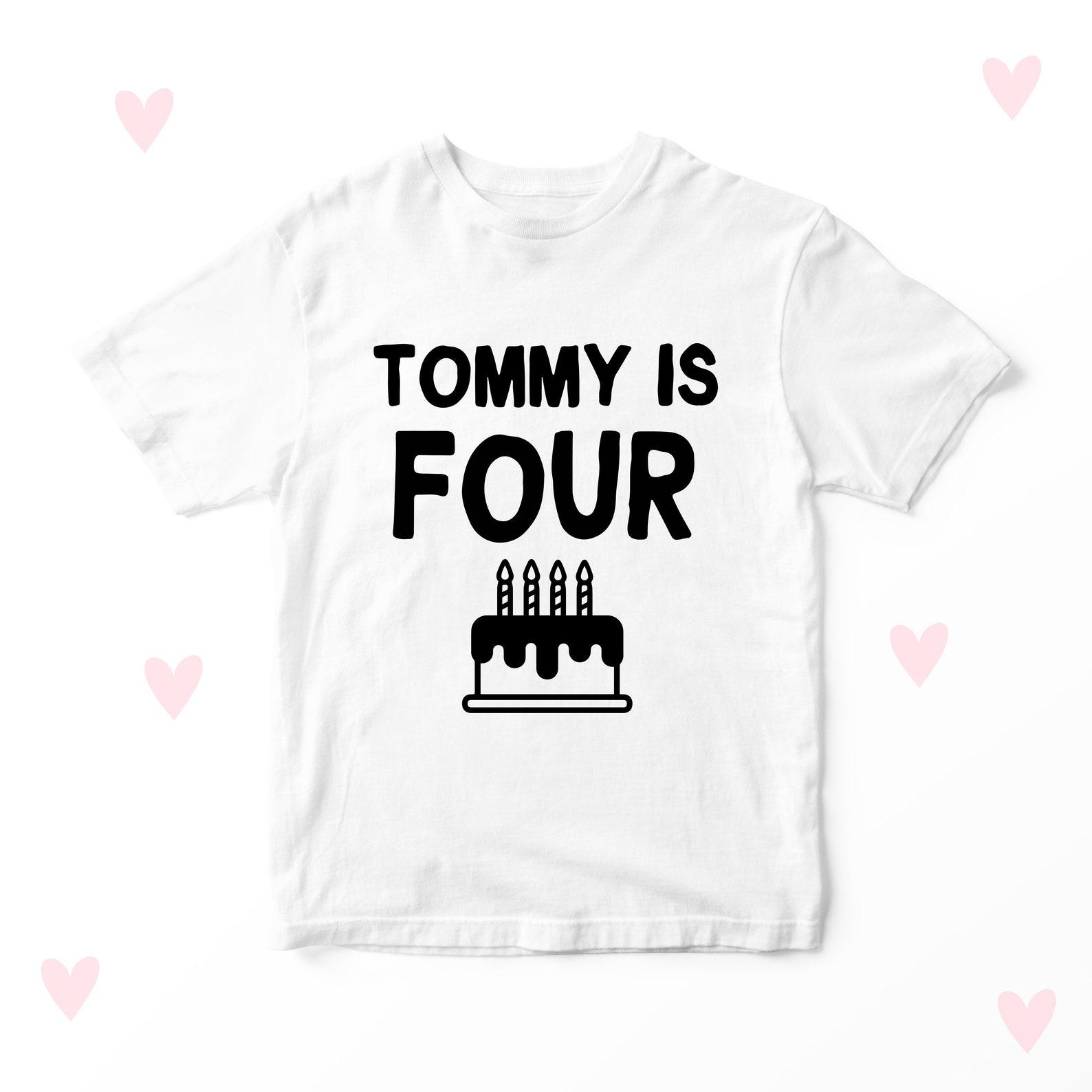 4th Birthday Shirt: Personalized Kids Party Outfit 130