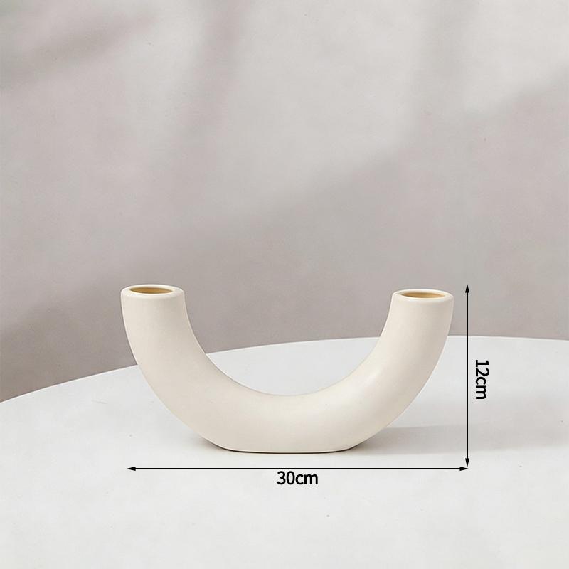 Artistic Plastic Flower Vase Nordic Style Vases Decorative Vase Flower Vases Living Room Ornament Home Decor Table Decoration