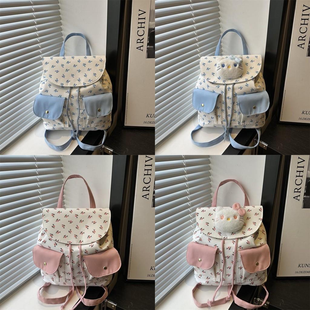Trendy Simple Ladies Hello Kitty Floral Print Small Shoulder Bag With Special Material For Daily Use