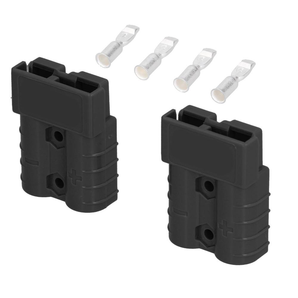 2PCS Multi Color 50A Battery Connector 600V Lightweight Design Wire Harness Plug Quick Disconnection Plug Automotive Battery