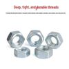 Constant Star Red Flag Grade 8 Galvanized Hex Nuts