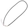 Metal Chain Black Wax Cord Necklace Chains Bulk With Lobster Clasp For Pendants