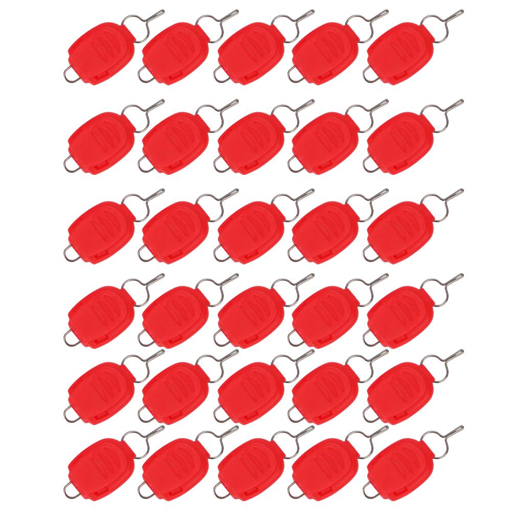 6Bag Fishing Line Rope Buckle Cord Winding Tool Luminous Lock Wire Lure Accessory1#