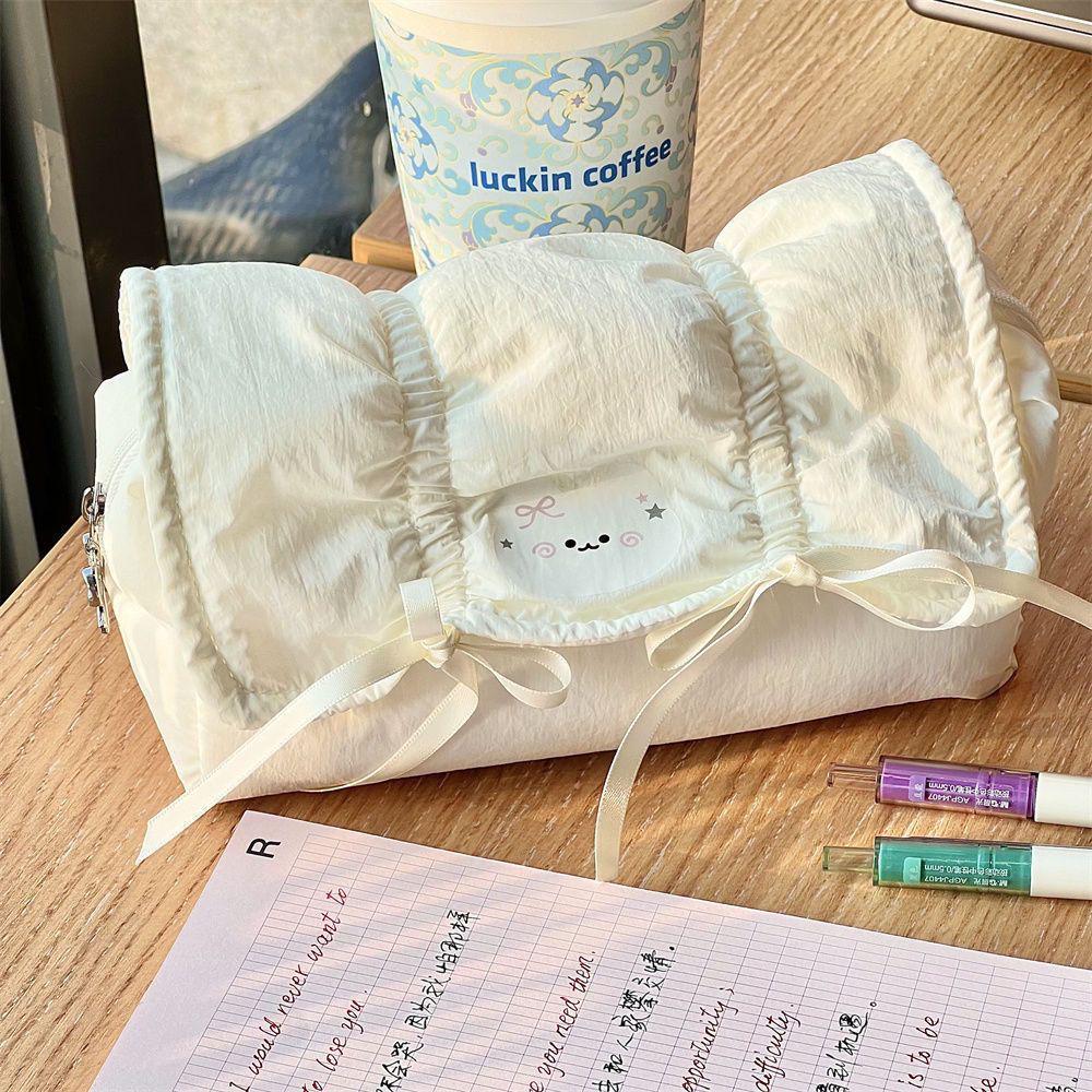 Xiaohongshu Bogenkatze Federmäppchen, Große Kapazität, Mädchenhaftes Herz Design für Schüler