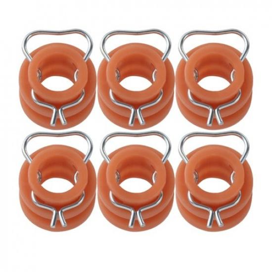 6Pcs Window Regulator Roller Bushings For Ford Truck 1961-1972/ Mustang 1965-68