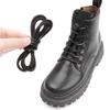 New  Flat Shoelaces Solid Leather Shoe Laces Classic Multicolor Leisure Shoe Lace Outdoor Unisex Boots Shoelace