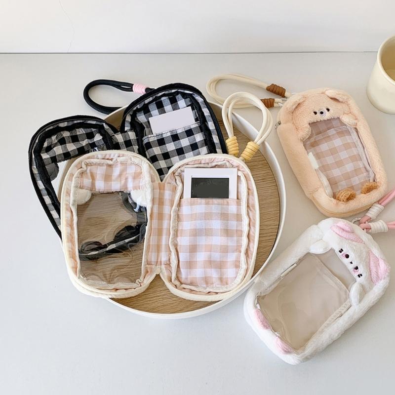 PVC Animal Shape Mini Backpack With Detachable Keychain For Doll Display Travel Accessories Organization