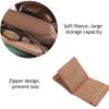 Foldable Jewelry Organizer Multiple Compartments High Capacity Travel Jewelry Storage Bag Zipper Delicate Clutch Bag Travel