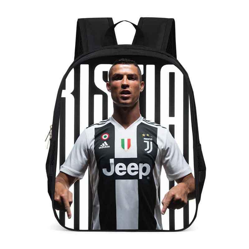 Zaino Scolastico per Bambini con Stampa Cristiano Ronaldo Neymar Leggero Design Ergonomico Studenti Elementari