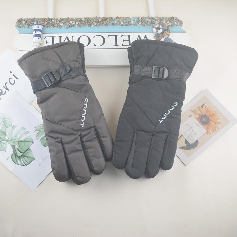 Autumn and winter new fleece thickened gloves