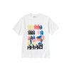 Uniqlo Loose Fit Graphic Print Crew Neck T-Shirt Unisex Tops White 463151-00