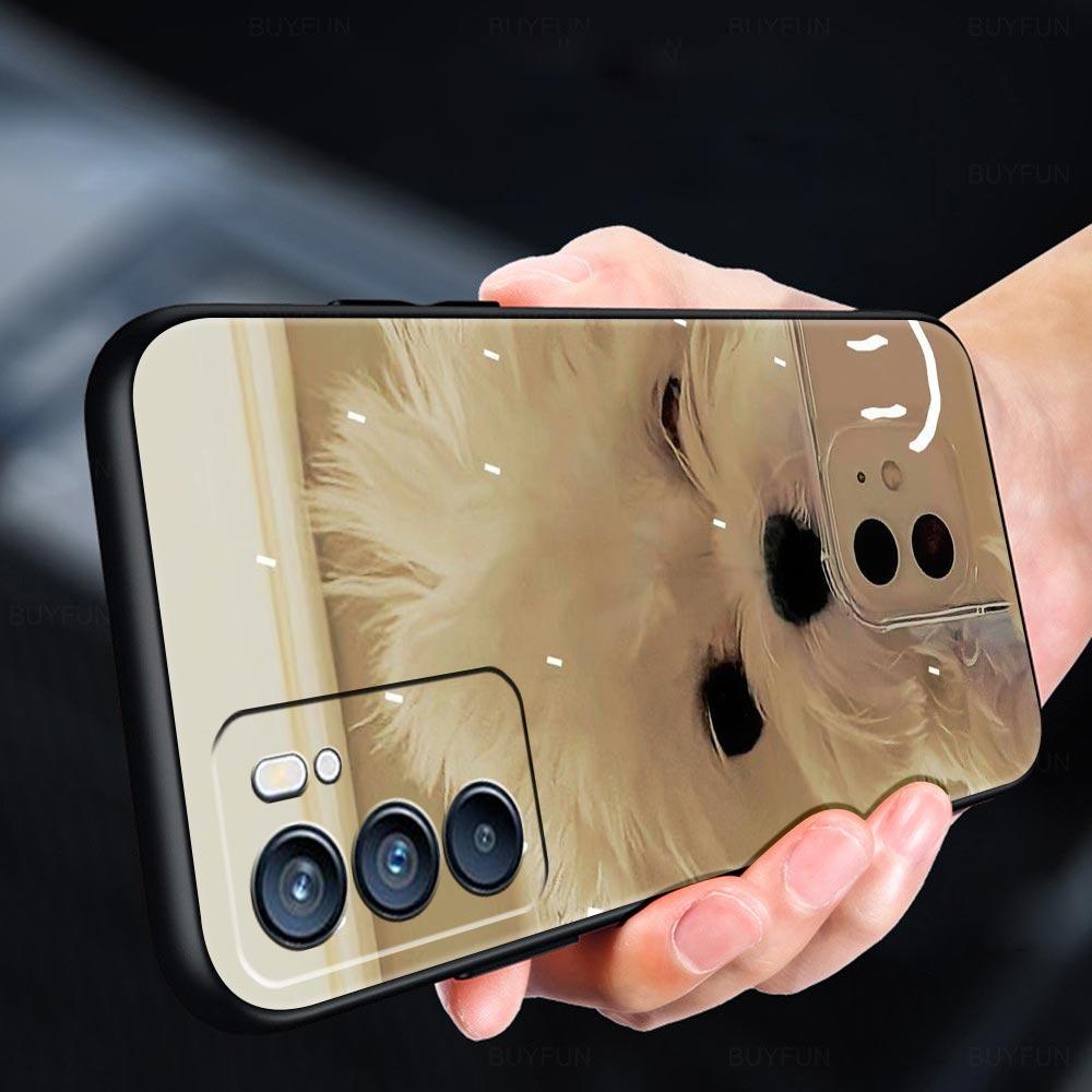 Cute Little Dog Phone Case For Oppo Reno 13 12 11 10 7 F Find X5 X6 A98 A80 A79 A78 A57 A54 A31 A17 Pro 5G Soft TPU Cover Capas