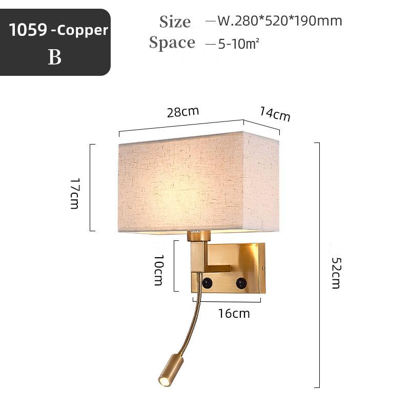 Modern LED Wall Lamp with 360° Rotation Spotlight Nordic Bedroom Wall Light for Reading Bedside Living Room Decoration 12W