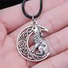 Pendentif Faune du Royaume Animalier Métal Bronze Antique Collier Ras-du-cou pour Femme Cadeau Mode