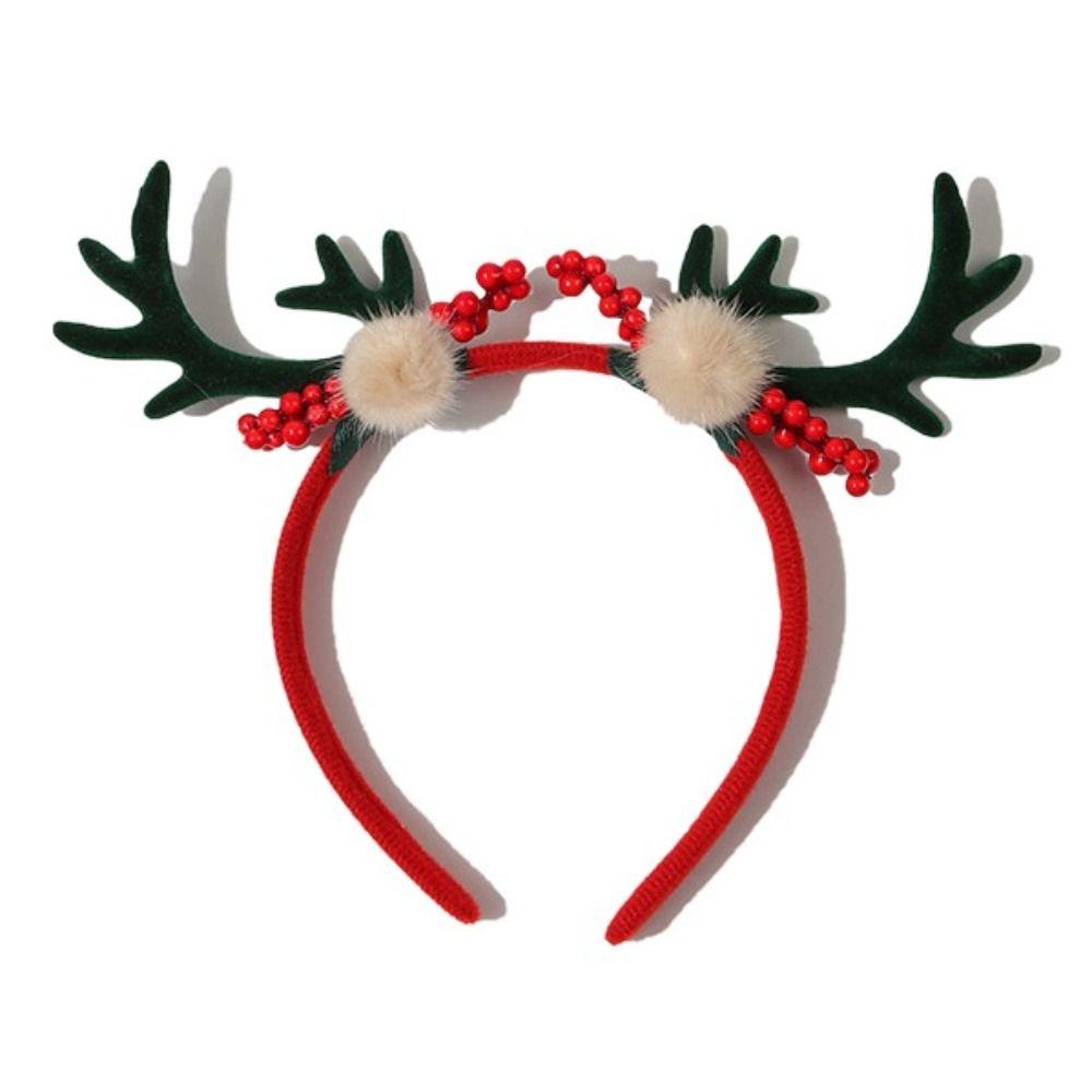 Fawn Horn Christmas Headband Plastic Christmas Elf Headband Cosplay Costume Antlers Headband Kid