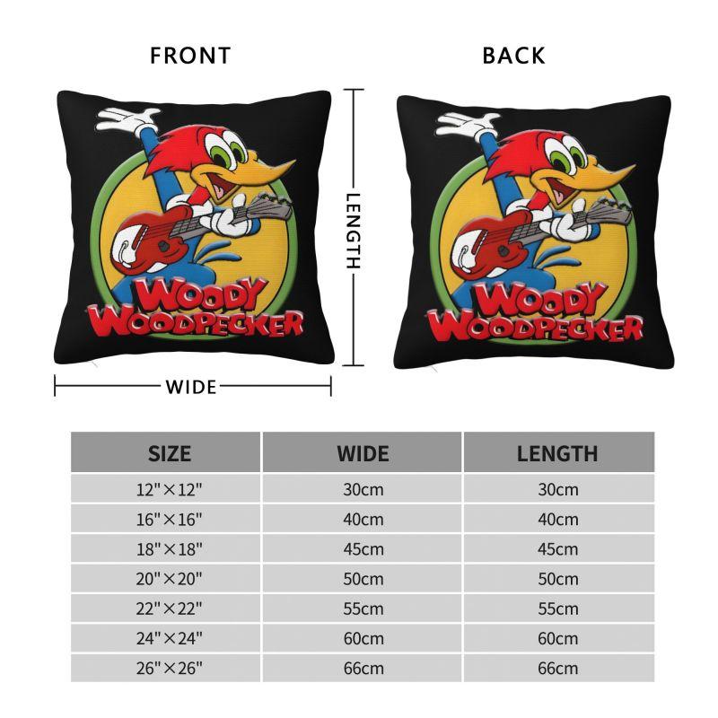Custom Disney Woody Woodpecker IX Pillow Case for Sofa Cartoon Kawaii Anime Nordic Cushion Cover Soft Pillowcase