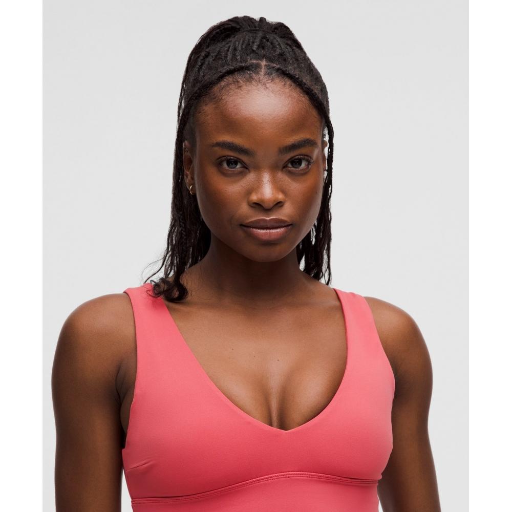 Lululemon Align  V NeCk Bra  Light Support  C D Cup Desert reD