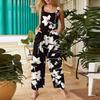 Women’s Casual Sleeveless Jumpsuit With Printed Jumpsuit, Fashionable And Loose Jumpsuit
