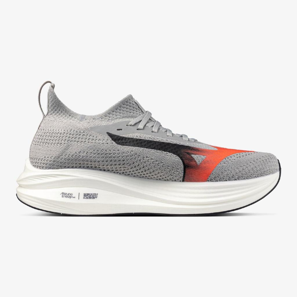 Mizuno NEO ZEN Men's Running Shoes, Gray, Red, and Black, Size 26.5 Cm, 2E