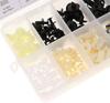 146PCS Plastic Rivets Fastener Fender Bumper Push Pin Clips W/ 30PCS Removal Tool