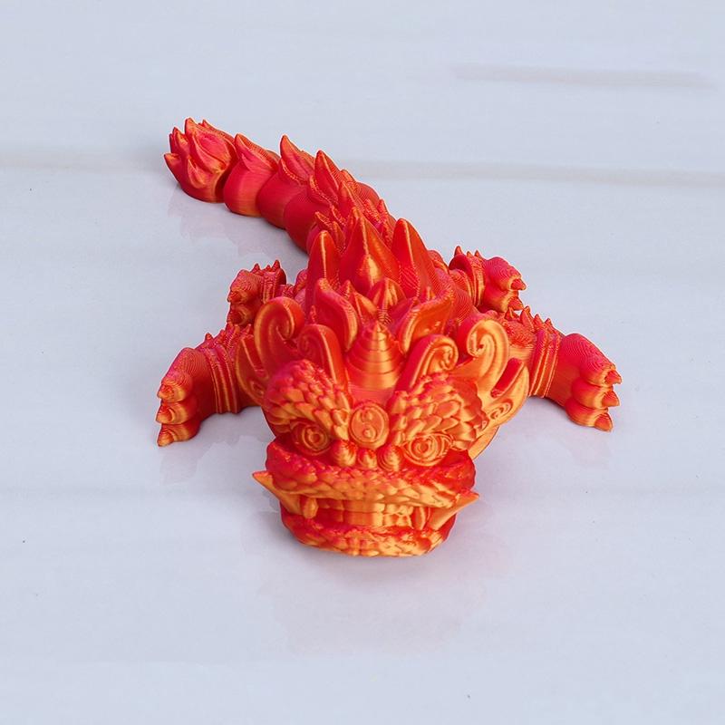 3D Printed Lions Articulated Joint 15cm Chinese Lion Dance Home Office Desktop Decoration Ornament Spring Festival Toys
