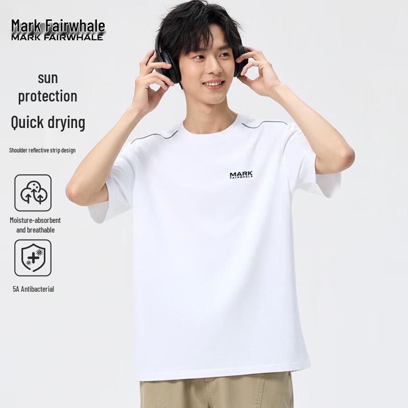 Mark Fairwhale Men's Color Block Quick-Dry Round Neck T-Shirt