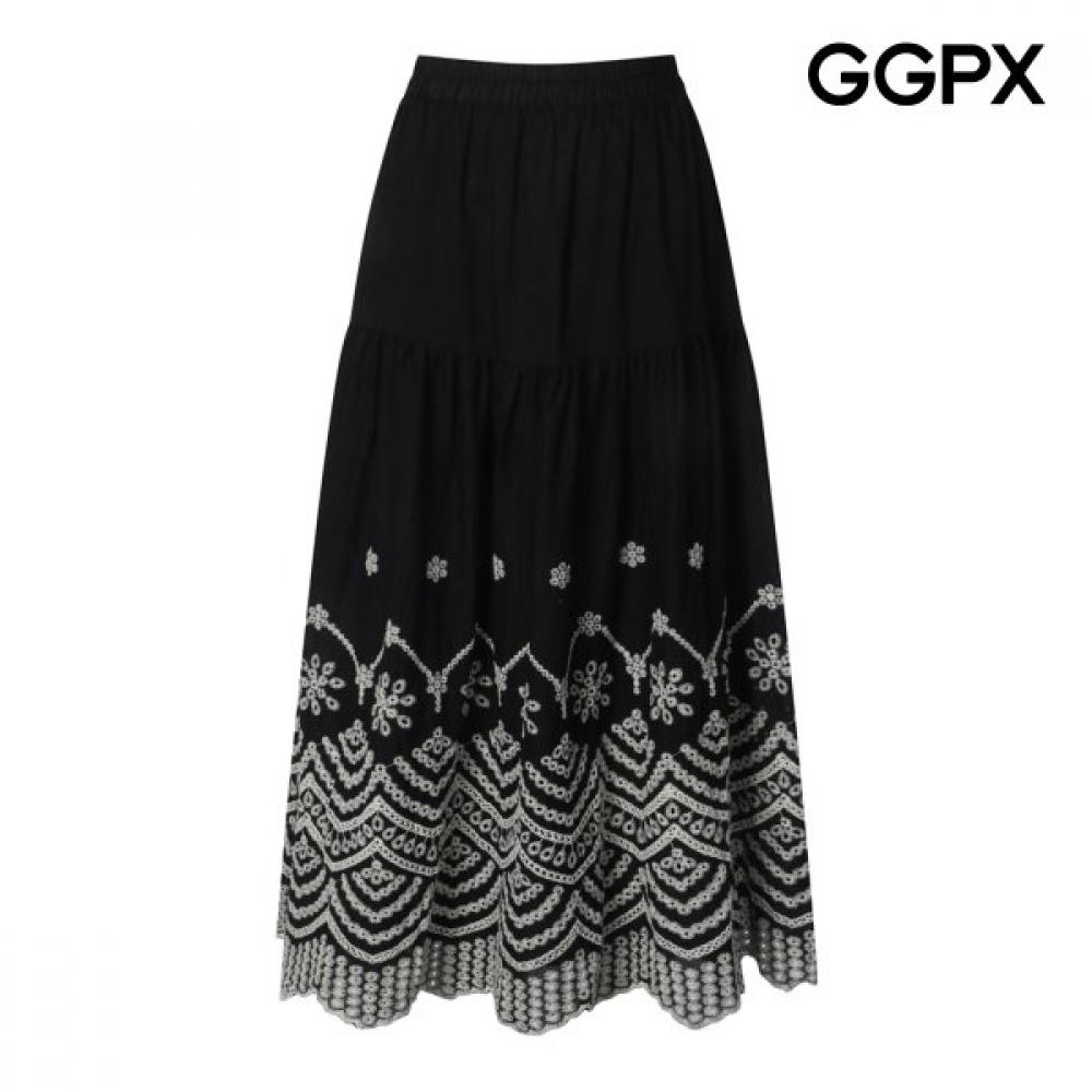 Ggpx New York Embroidered Punch Long Skirt Gq1sk016f