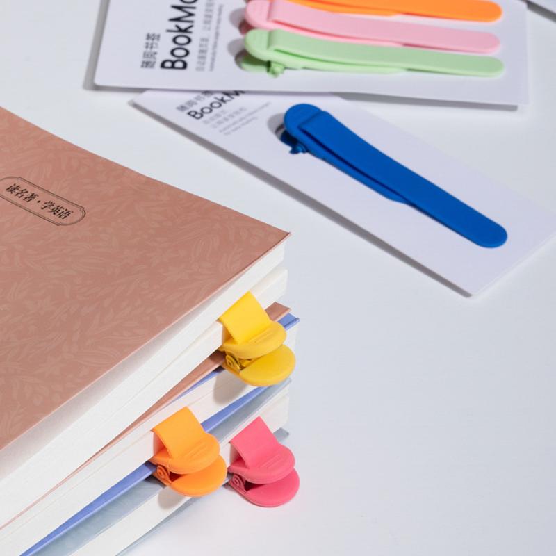 3-Pack Silicone Bookmarks Book Accessories Reading Enthusiast Essentials Unisex Bookmarks