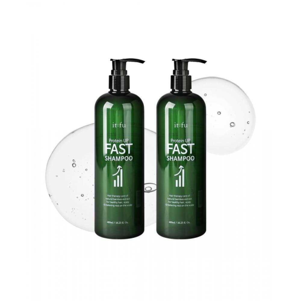 Itfu [hair Mugwort Shampoo] Protein Up Fast Shampoo 480ml 2 Pcs
