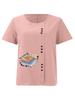 Women's Fashion Book Letter Pattern Print Round Neck Short Sleeve T-shirt Casual Cotton Linen Graphic Shirt Leisure Loose Summer Blouse Tops