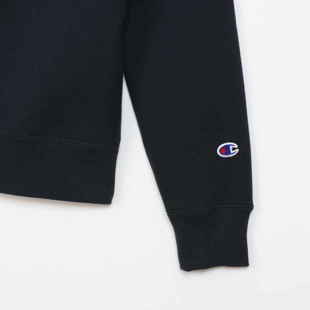 Sweatshirt Long Sleeve COTTON USA One Point Logo Mock Neck Sweatshirt Basic Navy M [Champion] Women's CW-Y020