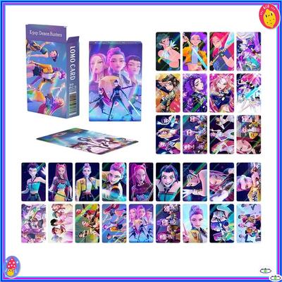 Novos Cartões a Laser Kpop Demon Hunter 30 - Acessórios da Série de Desenhos Animados de Caça às Bruxas K-POP Cartões LOMO Mini