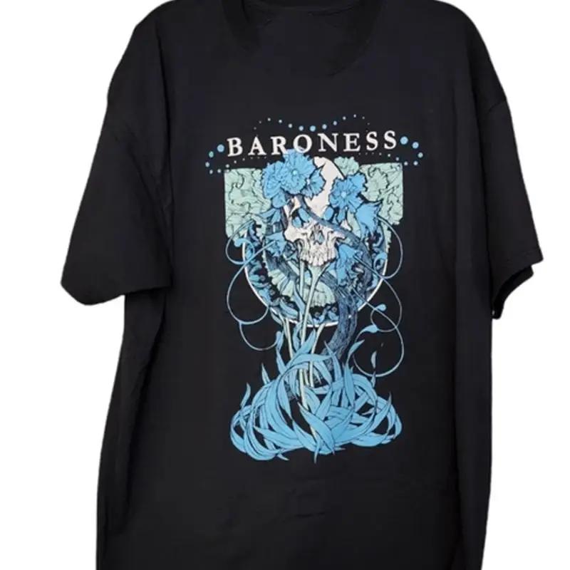 Baroness Band Schwarzes T-Shirt Kurzarm Alle Größen S 5XL 4XL bunt