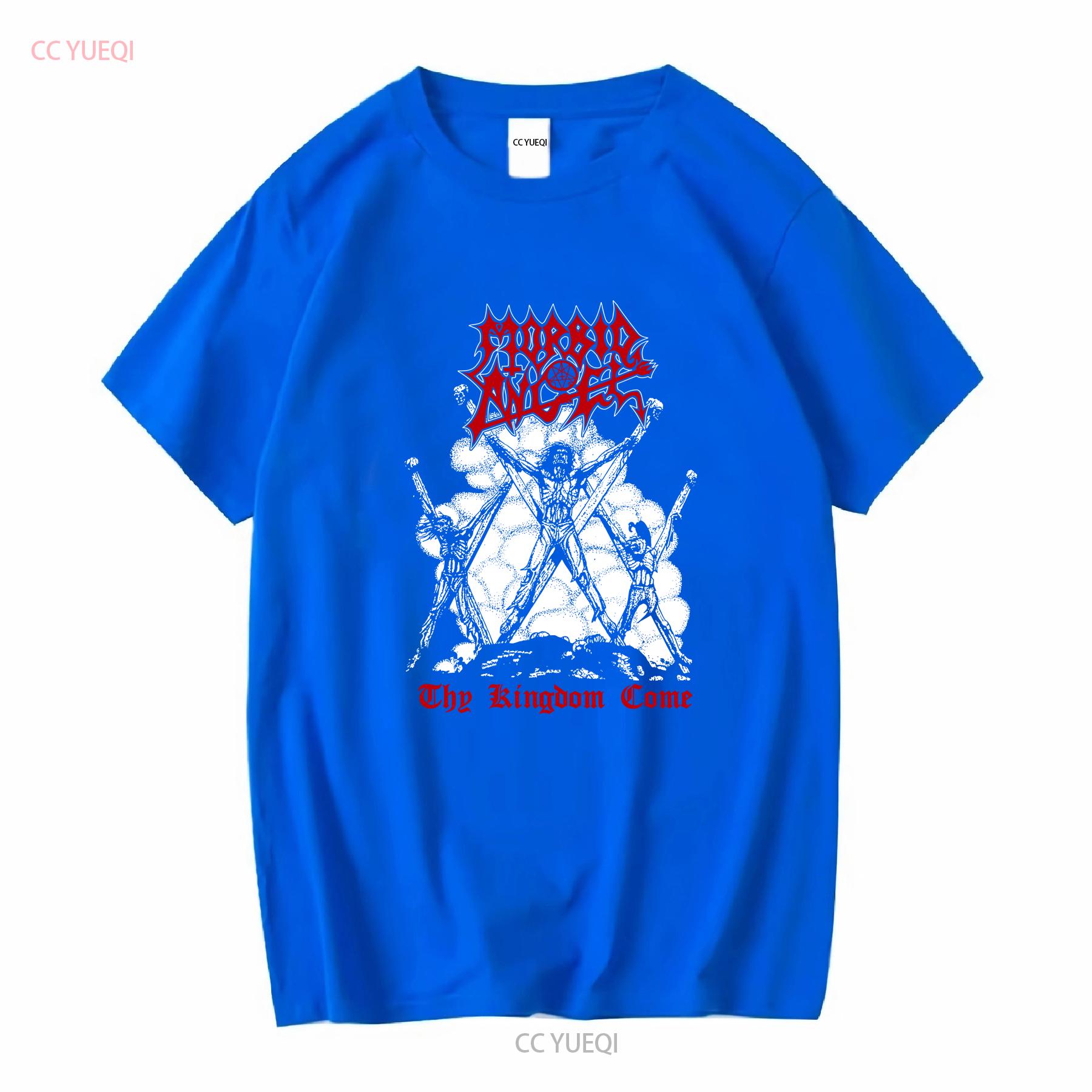 MORBID ANGEL THY KINGDOM COME shirt IN407 vintage Washed streetwear Casual Comfortable Soft homme graphic Stretched Stylish S
