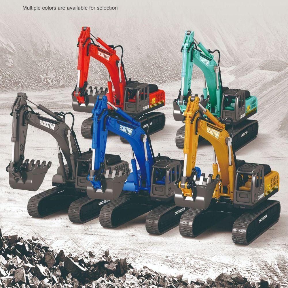 Rotatable Inertial Engineering Vehicle Flexible Joints Forklift Car Model  Kids Toy