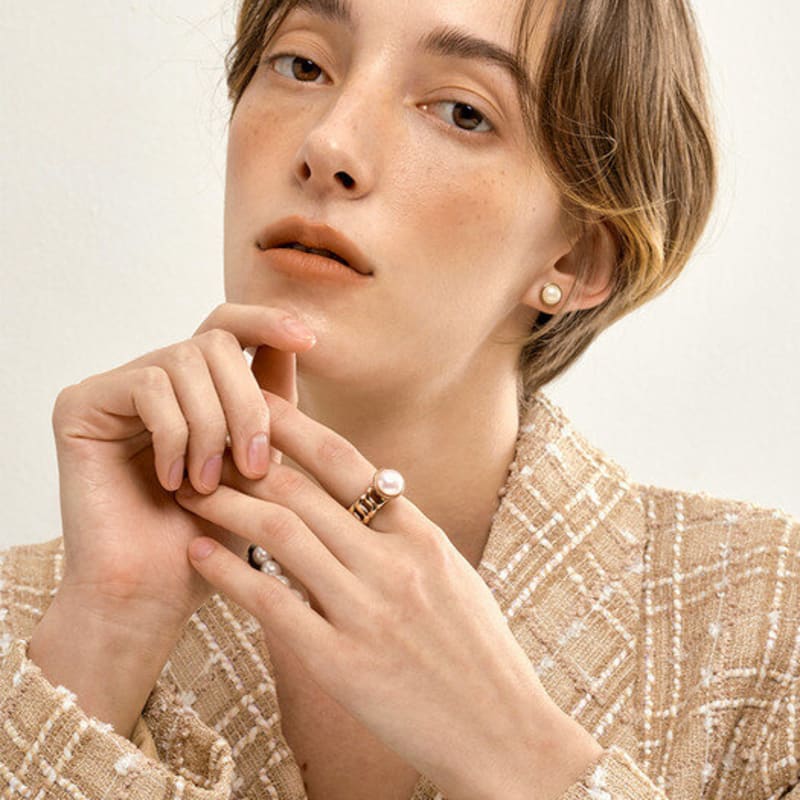 Qudokorea Kudo Button 11.5mm Crystal Top Rose Gold