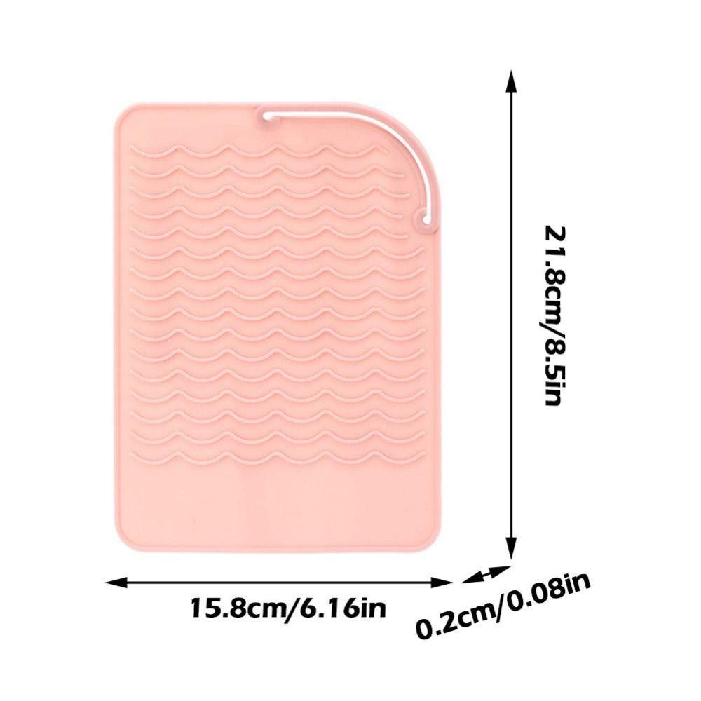 Multifunctional Heat Resistant Pad Silicone Hair Straightener Storage Bag Insulation Mat  Travel