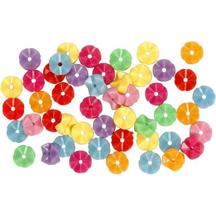 Creotime perles 2200 pièces multicolores pour le plaisir