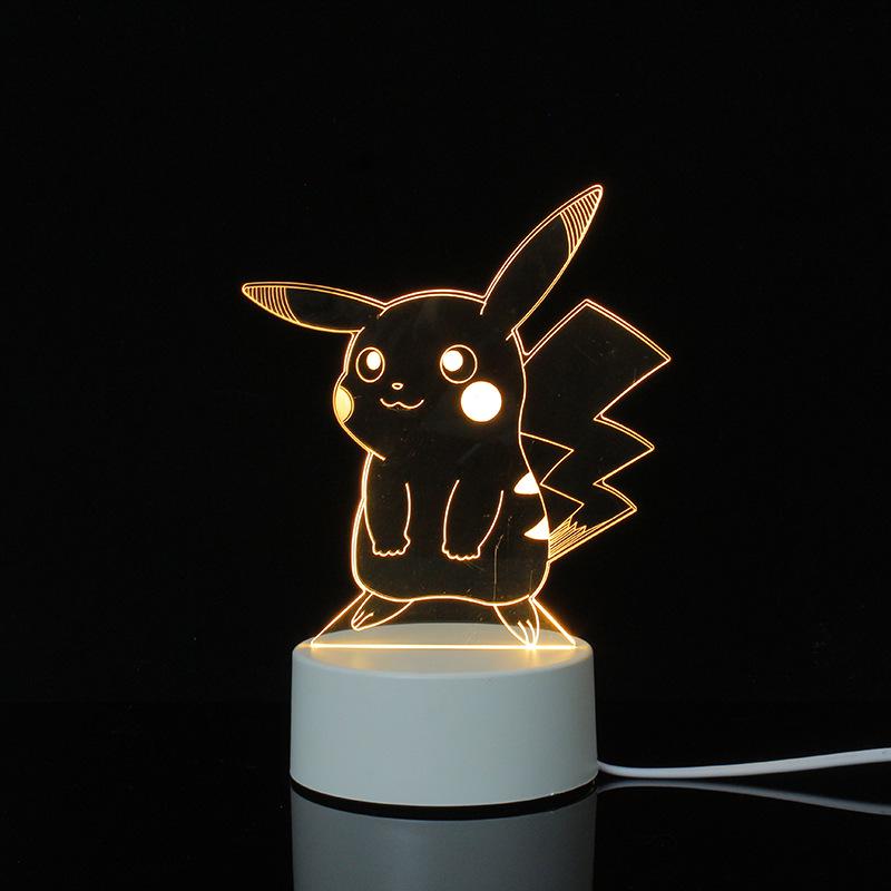 3D Cartoon Night Light: Custom Acrylic Bedside Lamp for Atmosphere & Gifts