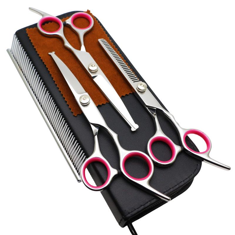 Popular Pet Scissors Set: Round Head Dog Styling, Thinning & Trimming Tools