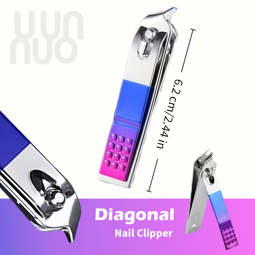 Xiaomi Stainless Steel Color Gradient Eagle Beak Oblique Blade Nail Clippers Suitable for Thick Nails Ingrown Nails, Ergonomic Handle