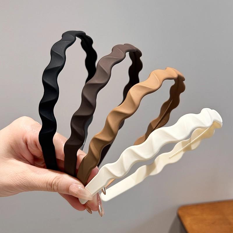 Solid Wave Plastic Hairband For Women Girls Sweet Hair Ornament Headband Hair Hoop Hair Band Fashion Hair Accessories