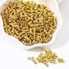 Wholesale 18k Gold Plated Straight Tube Beads Brass Metal Spacer Beads For Beading Jewelry Fittings,DIY Jewelry Making Supplies
