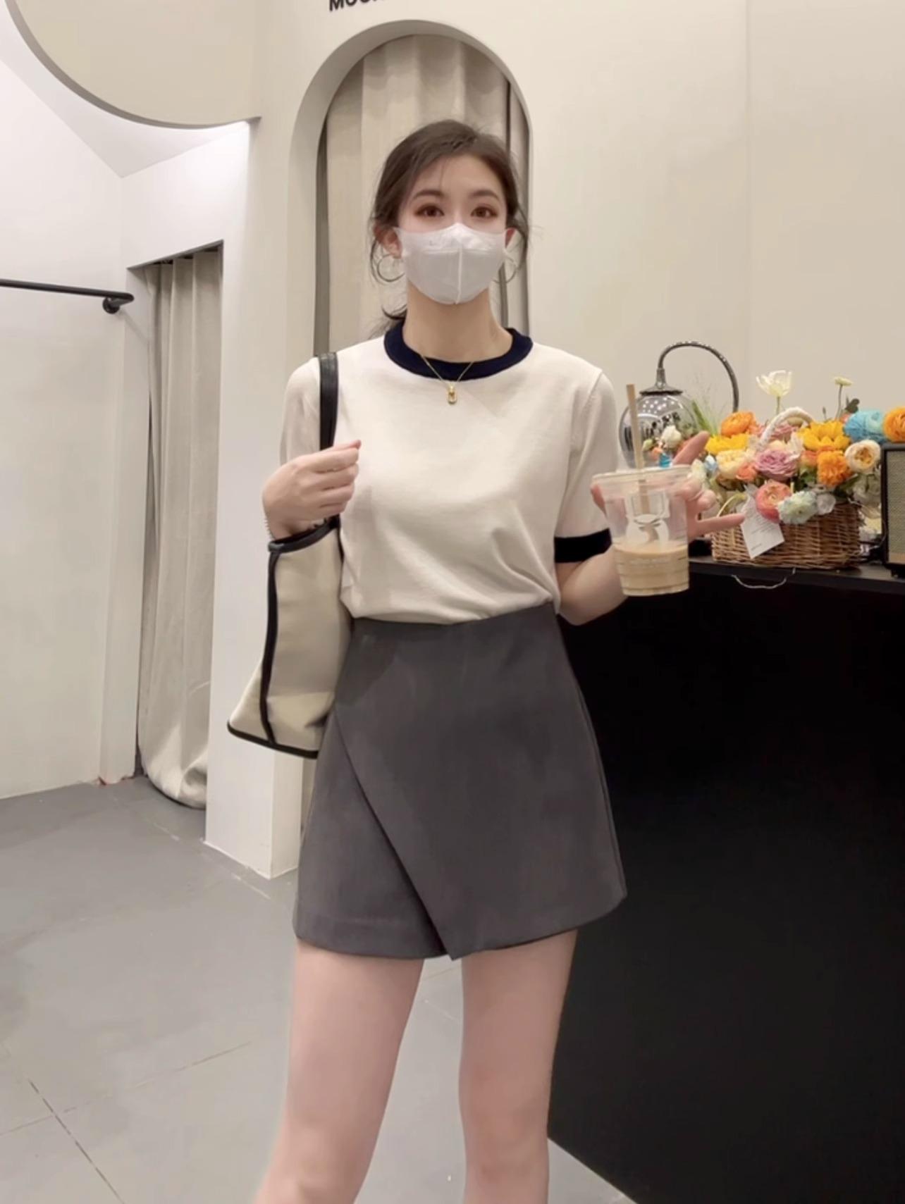 

Женская осенняя юбка 2024 с высокой талией, облегающая, миди - универсальный A-силуэт, бодикон, миди-юбка-шорты 4XL