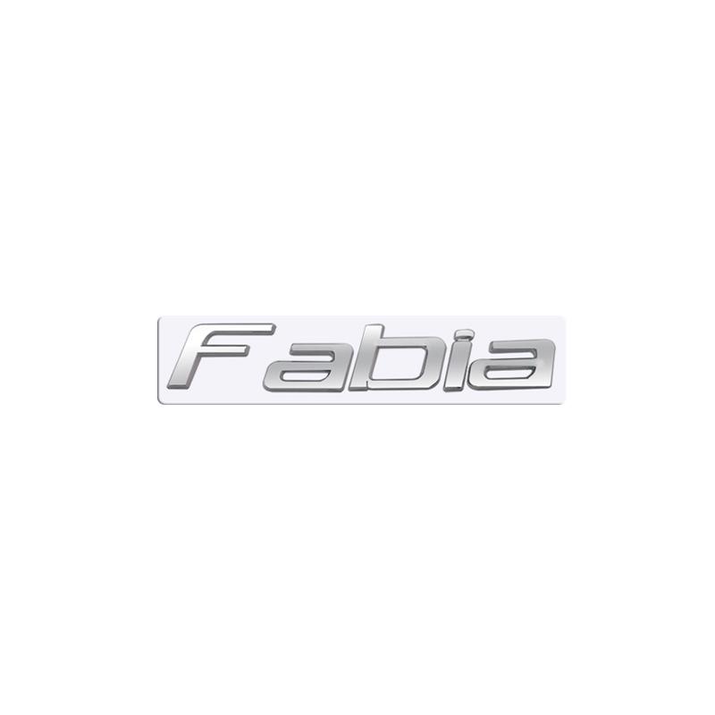 DDWO5 MetaL 3D Badge Logo Car Rear Trunk Body Sticker Letter Emblem For Skoda FABIA 4X4 Accessories Glossy Black Matte black