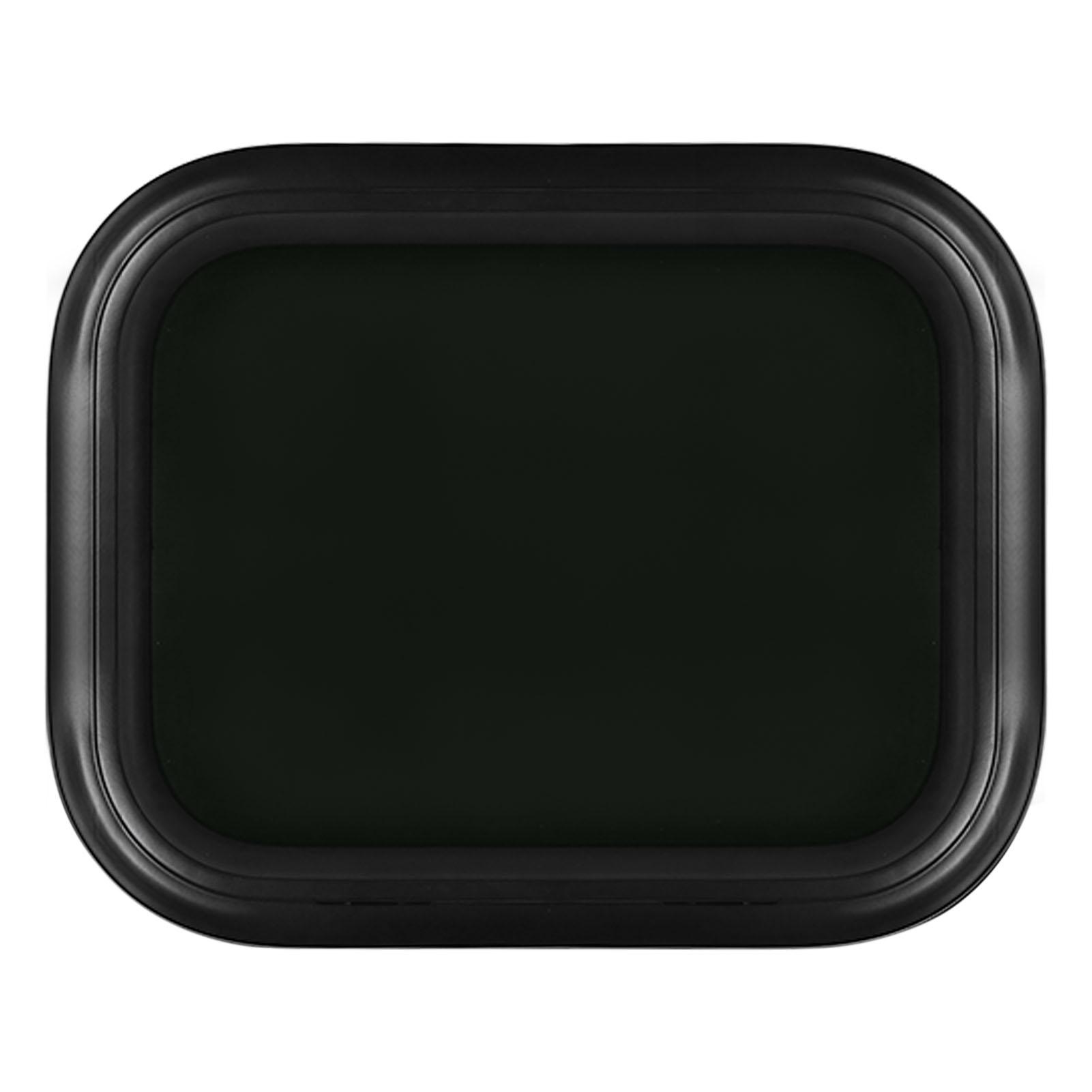 

RV Fixed Window 500 X 400mm Black Aluminum Alloy Round Corner Glass With Fixing Ring For Trailer 33-38mm