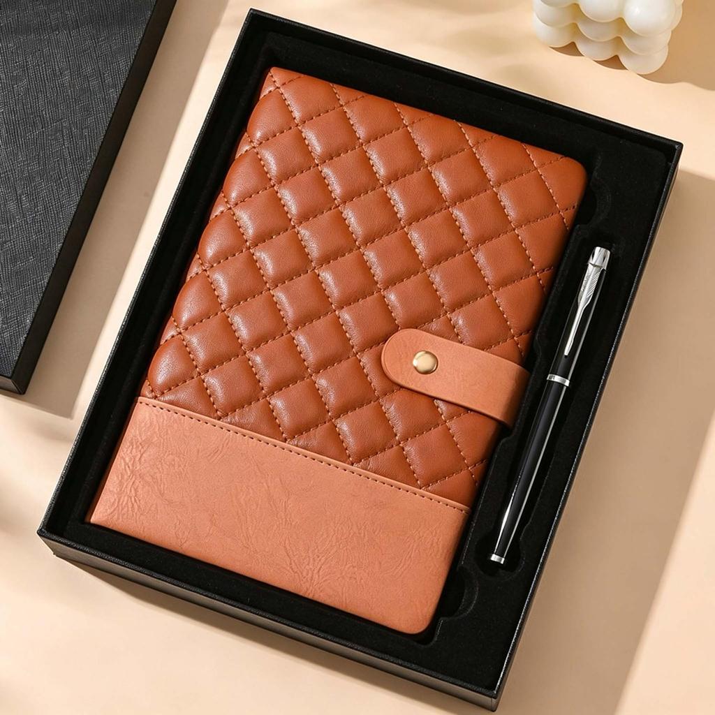 Premium A5 Soft Leather Planner for Business Meetings