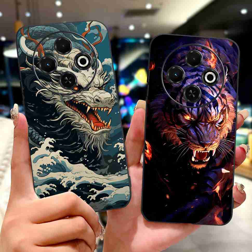 2024 For Tecno Spark 30C KL5 Phone Case For Tecno Spark 20C 30C Case Shockproof Cover Spark20C Cool Dargon Pattern