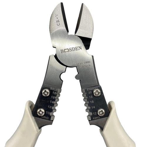 BOOSDEN Heavy-Duty Power Nippers, Thick Blade Electrician's Nippers, Wire Cutter, Multi-Purpose Tool, 205mm